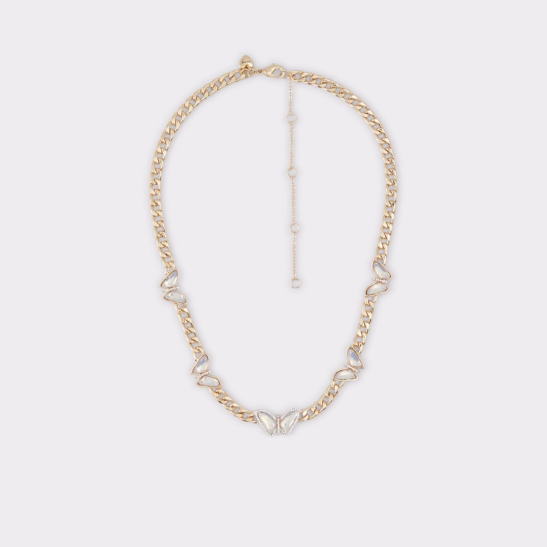 Etireri Necklace Fashion Aldo Gold-Clear Multi