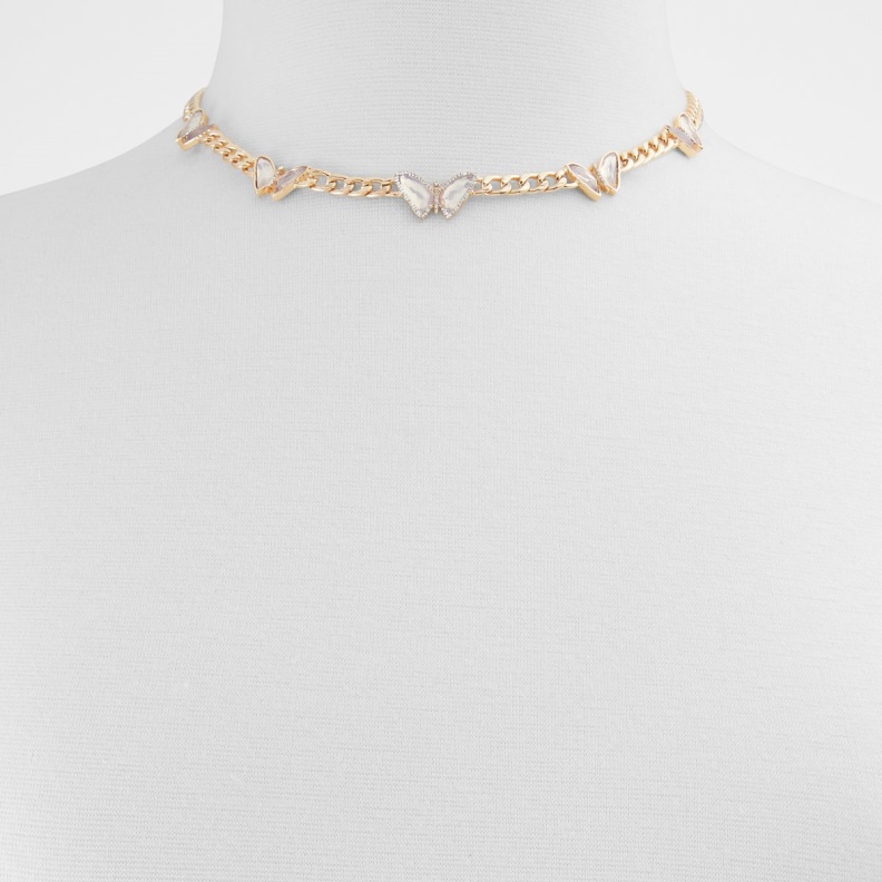 Etireri Necklace Fashion Aldo Gold-Clear Multi