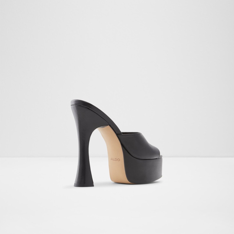 Aldo Fashion Faraah High Heel Sandal Block Heel Black