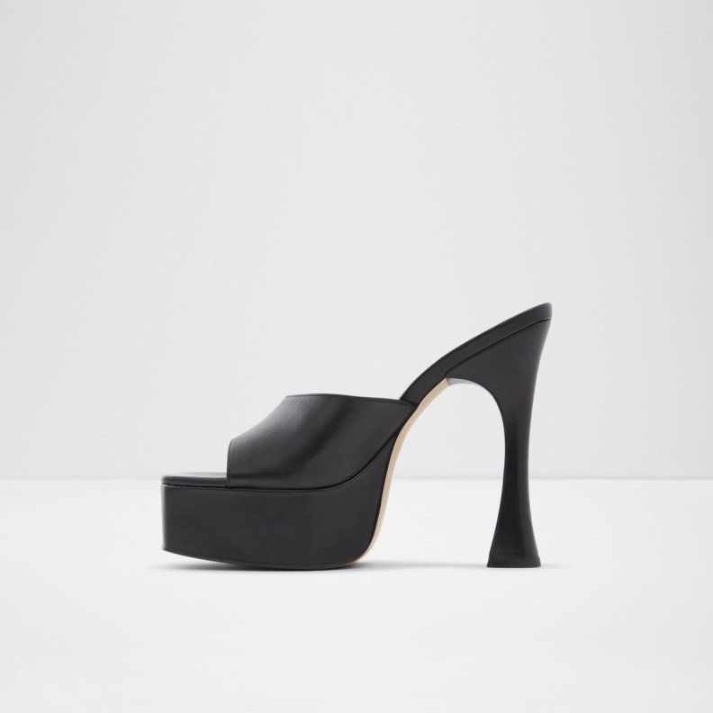 Aldo Fashion Faraah High Heel Sandal Block Heel Black