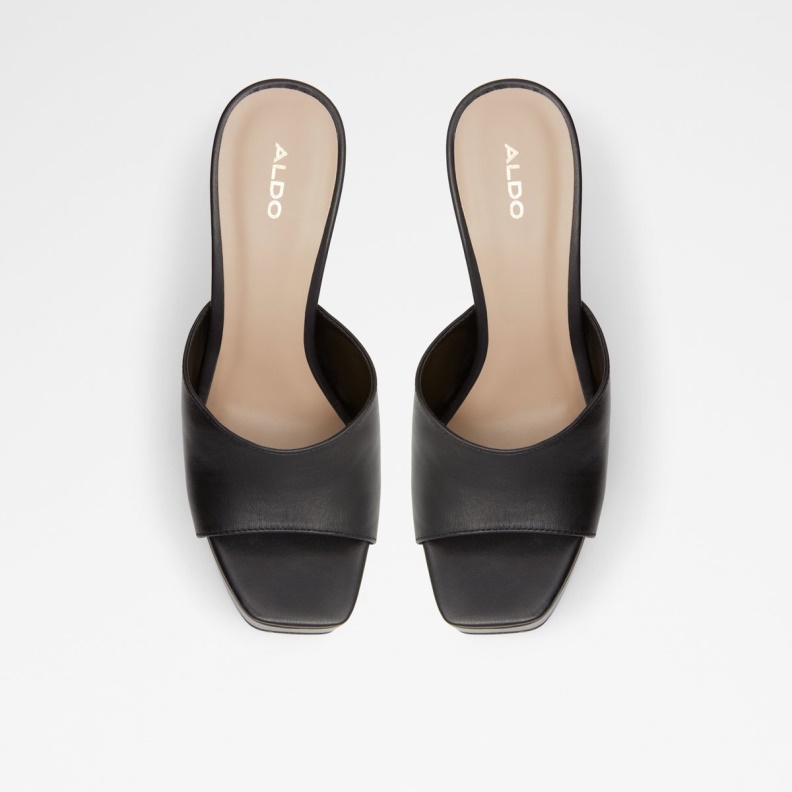 Aldo Fashion Faraah High Heel Sandal Block Heel Black