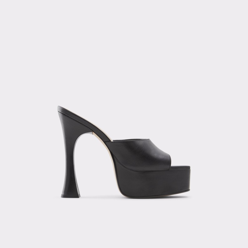 Fashion Black Aldo Faraah High Heel Sandal Block Heel