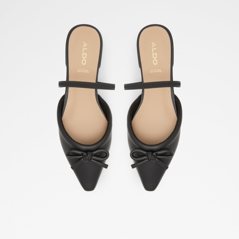 Fashion Black Faralaegyn Mule Ballerina Block Heel Aldo