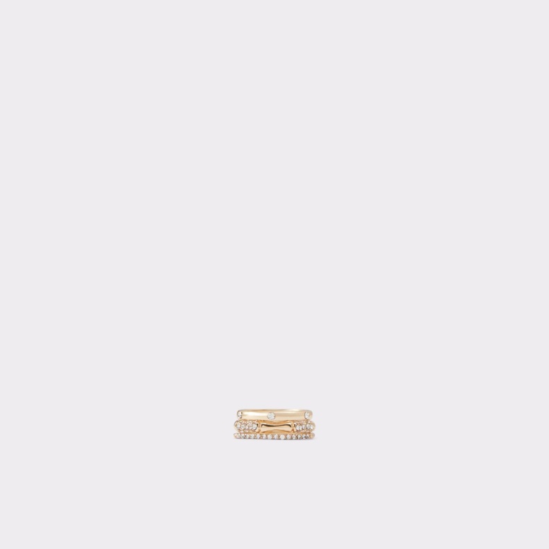 Aldo Gold-Clear Multi Fashion Farontar Ring