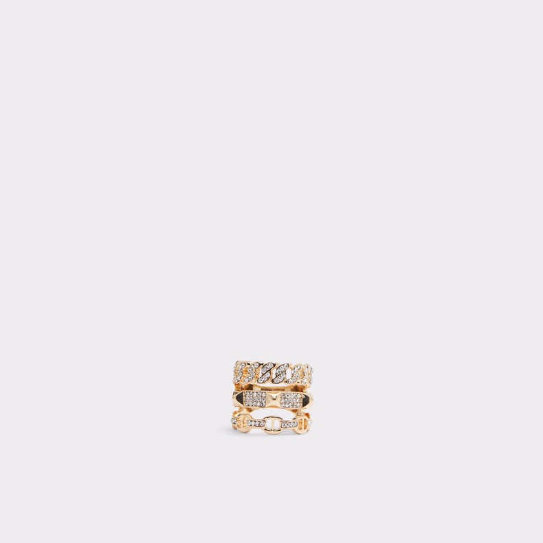 Febriclyaw Ring Fashion Aldo Gold-Clear Multi