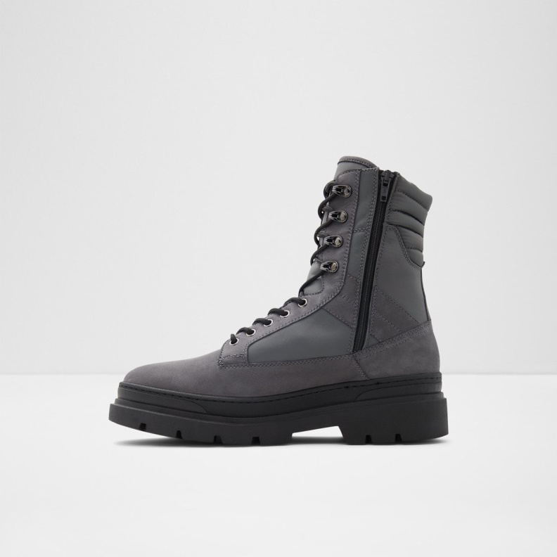 Dark Grey New Arrival Field Lace-Up Boot Lug Sole Aldo Fashion