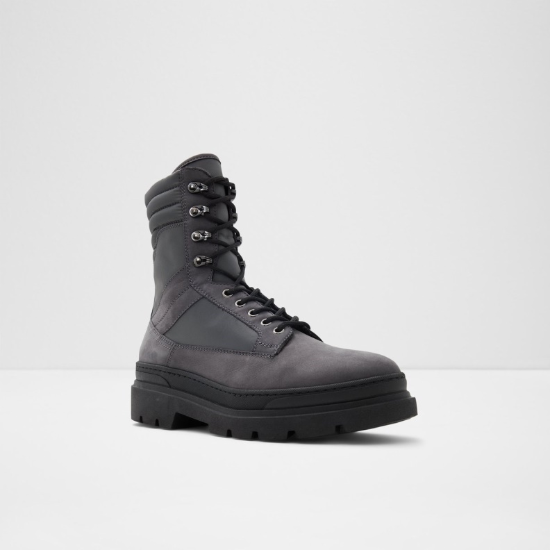 Dark Grey New Arrival Field Lace-Up Boot Lug Sole Aldo Fashion