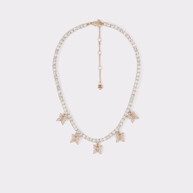 Gold-Clear Multi Aldo Fashion Filian Necklace