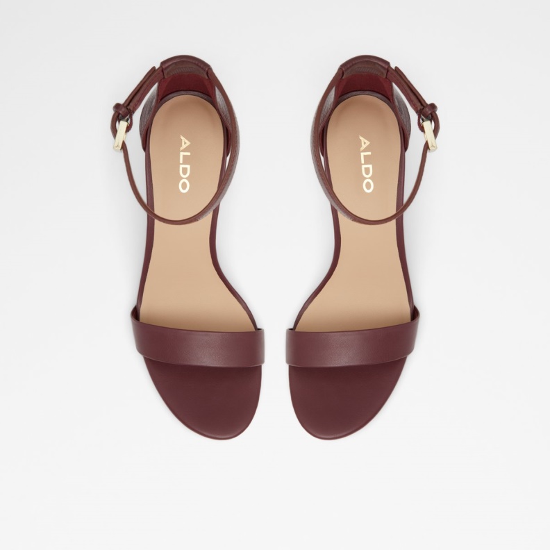 Frilajan High Heel Sandal Block Heel Bordo Aldo Fashion