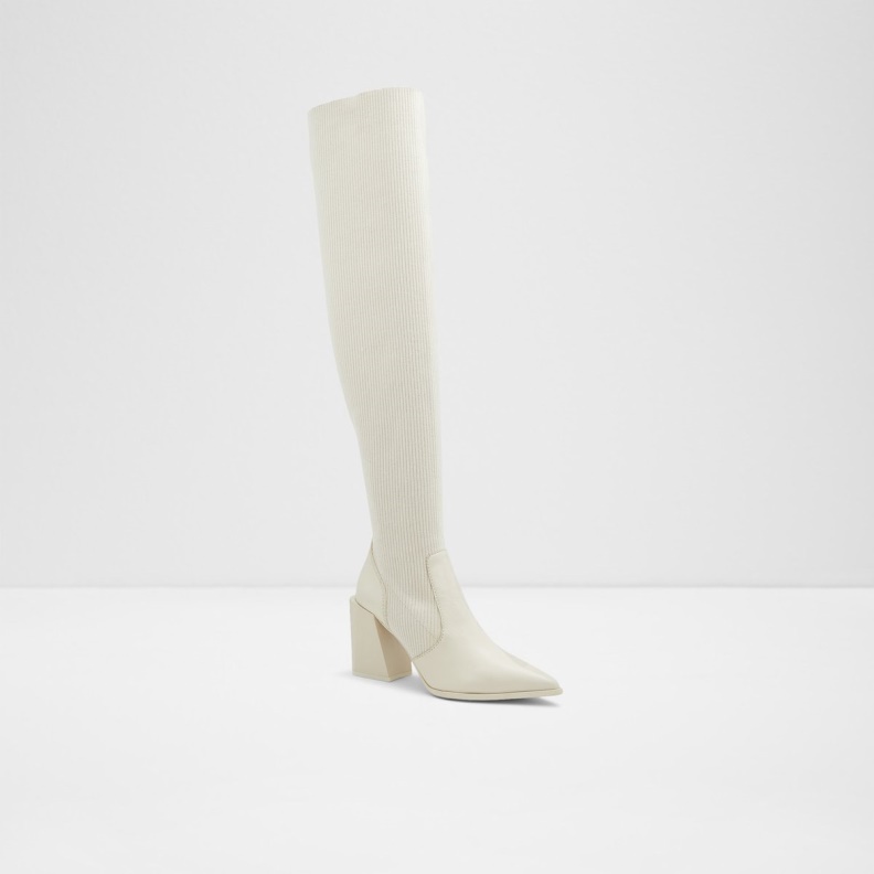 Aldo Ganini Knee-High Boot White Fashion