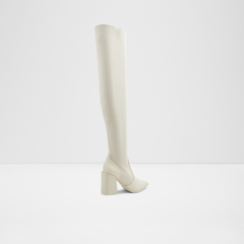 Fashion Aldo White Ganini Knee-High Boot