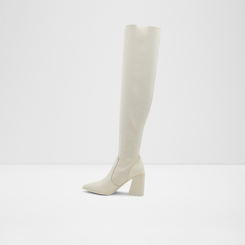 Fashion Aldo White Ganini Knee-High Boot