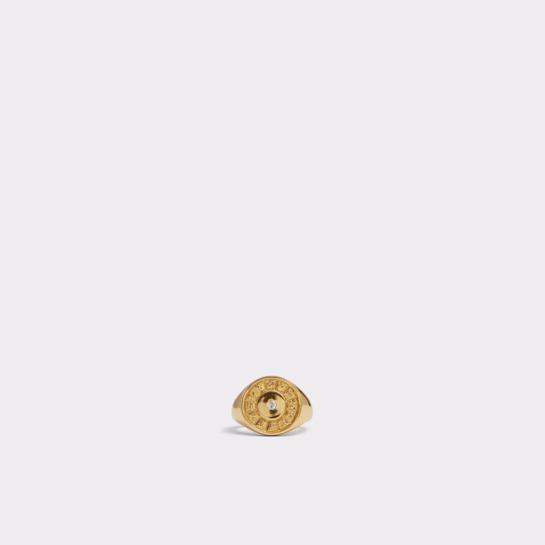 Aldo Gold-Clear Multi Fashion Gannamaria Ring