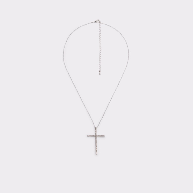 Aldo Silver-Clear Multi Fashion Gannet Necklace