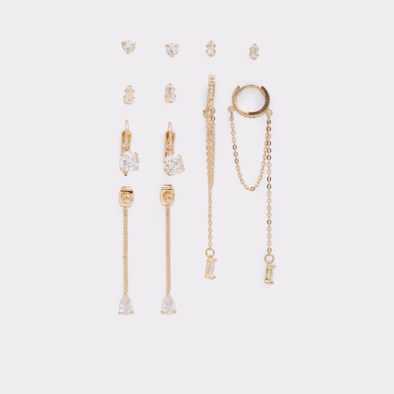 Gold-Clear Multi Aldo Fashion New Arrival Gavenantar Earrings