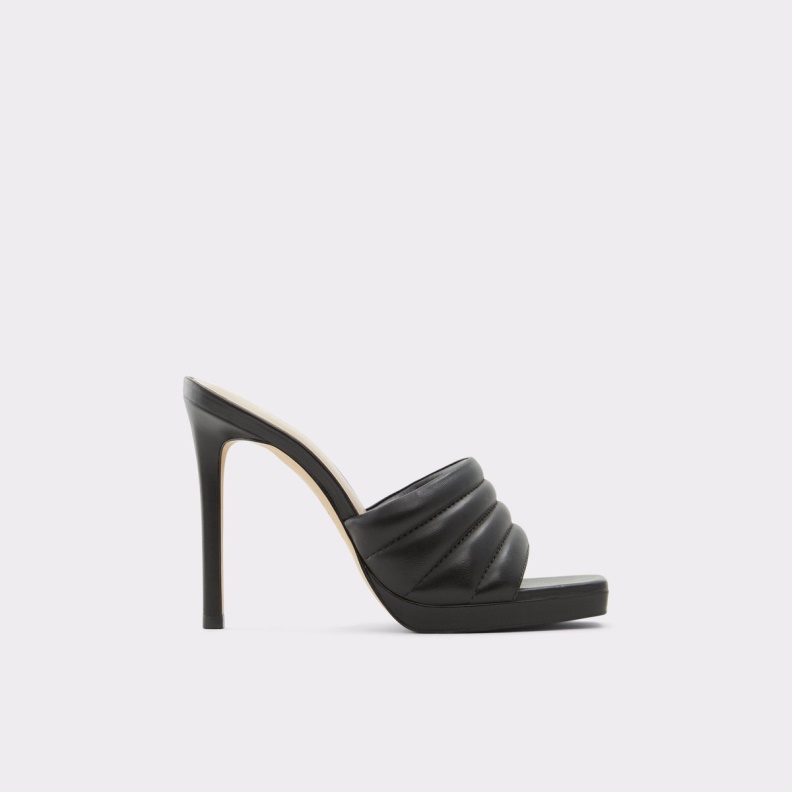 Aldo Black Fashion Gennia Heeled Mule Stiletto Platform
