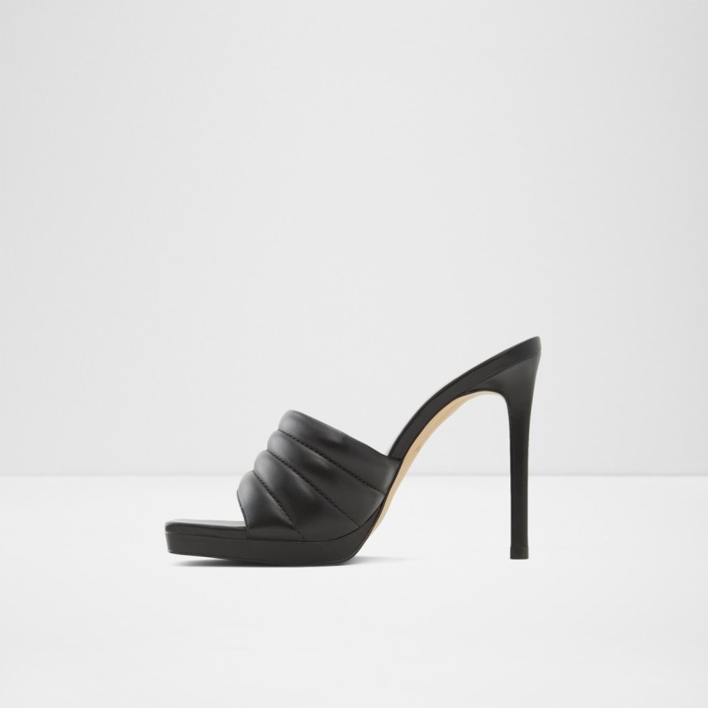Aldo Black Fashion Gennia Heeled Mule Stiletto Platform