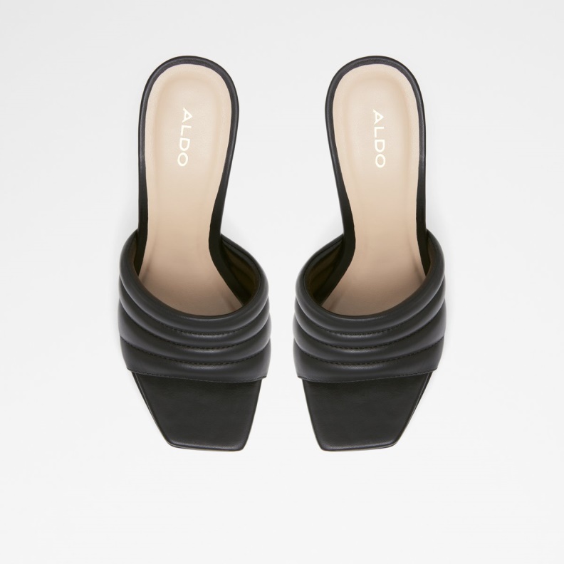 Aldo Black Fashion Gennia Heeled Mule Stiletto Platform