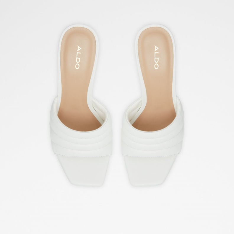 Fashion Aldo Gennia Heeled Mule Stiletto Platform White
