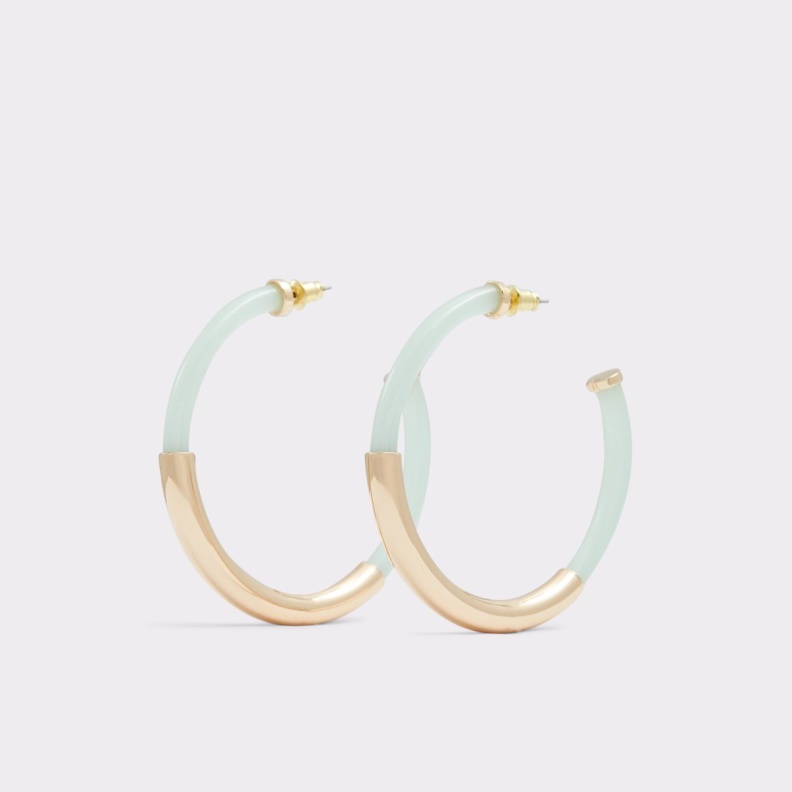 Light Green Last Chance Giondra Hoop Earrings Aldo Fashion