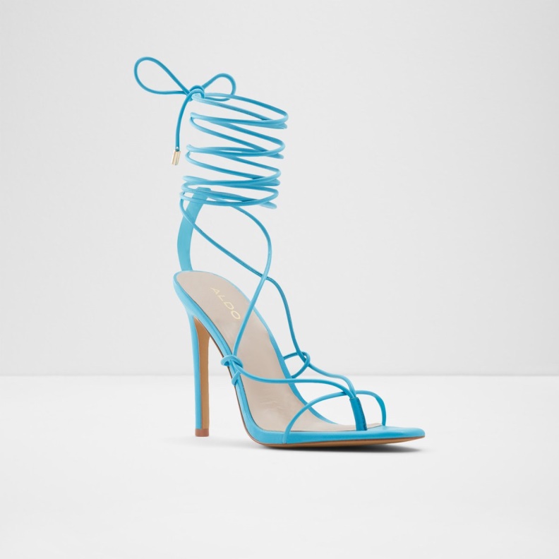 Blue Glaosa Strappy Heeled Sandal Stiletto Heel Fashion Aldo