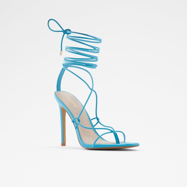 Blue Glaosa Strappy Heeled Sandal Stiletto Heel Fashion Aldo