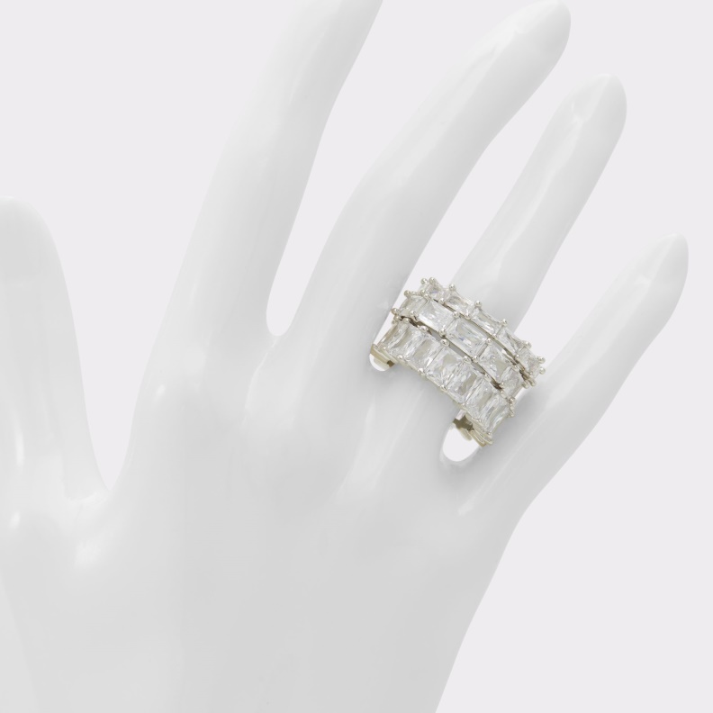 New Arrival Glenferrie Ring Fashion Silver-Clear Multi Aldo