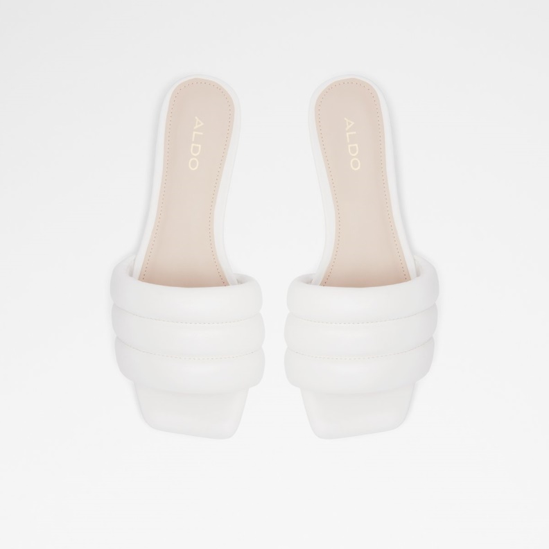 Aldo Fashion Goani Slide Sandal White