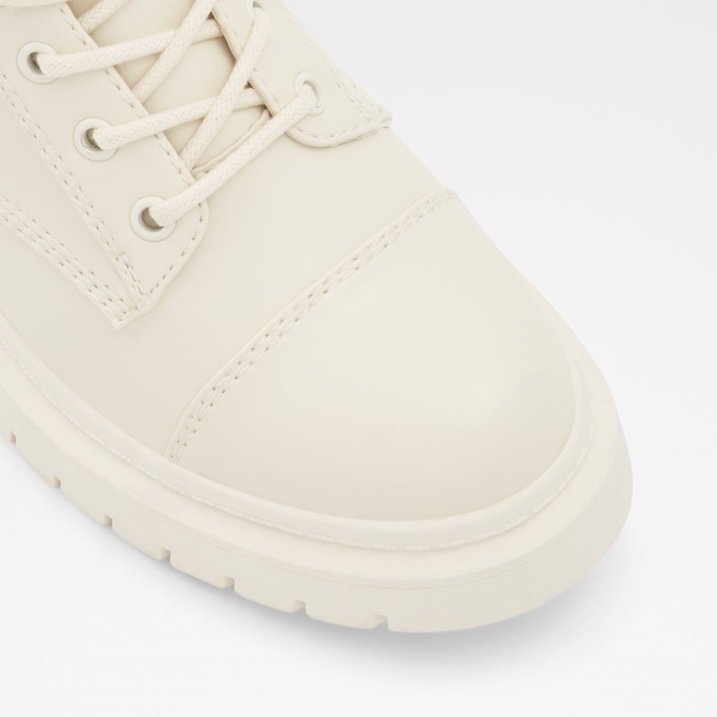 Goer Combat Boots Lug Sole Fashion Aldo White