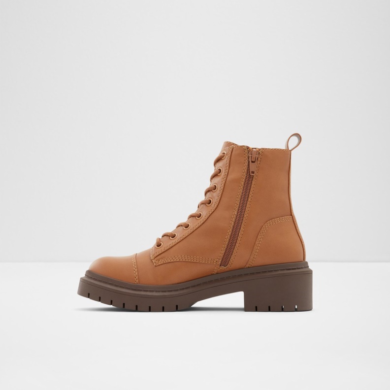 Goer Combat Boots Lug Sole Fashion Cognac Aldo