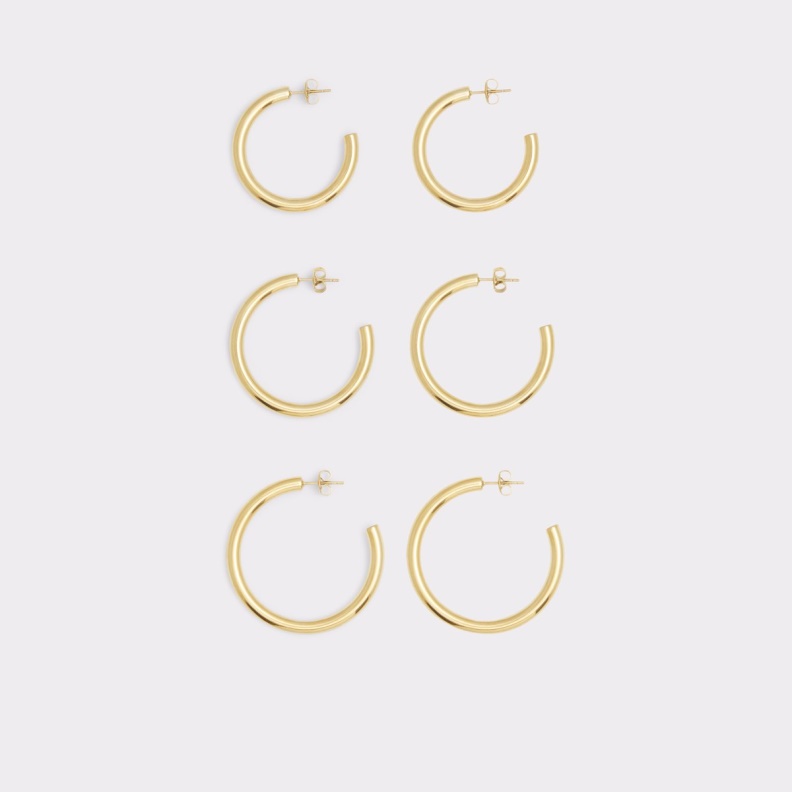 Gold Aldo Fashion Last Chance Goldihoop Hoop Earrings