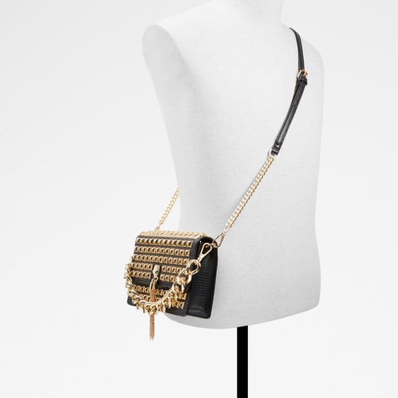 Aldo Gorgia Schwarz Synthetik Glatt Mode