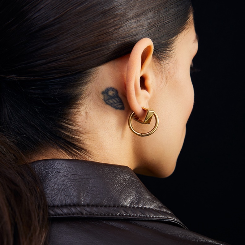 Gold Fashion Aldo Last Chance Granak Hoop Earrings