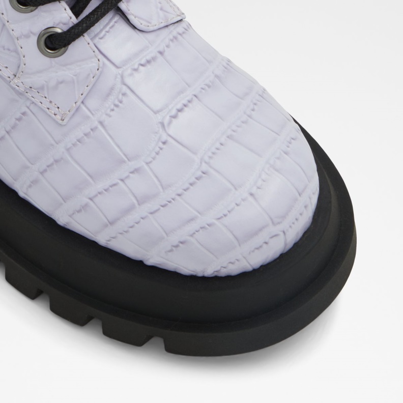 Grandeur Combat Boots Lug Sole Purple Aldo Fashion
