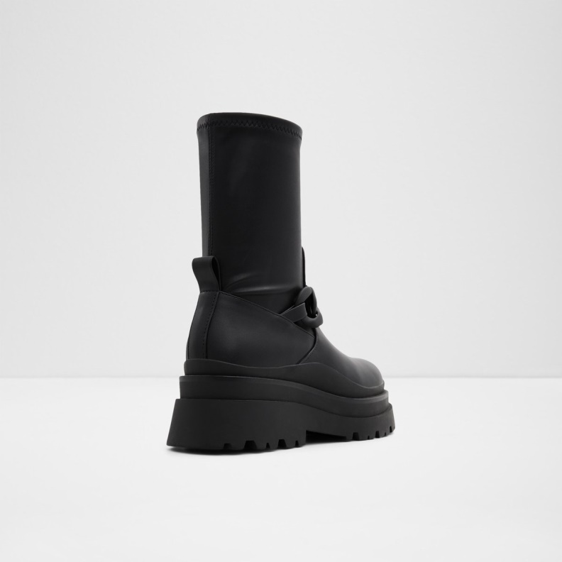 Black Grandiose Sock Boot Lug Sole Aldo Fashion