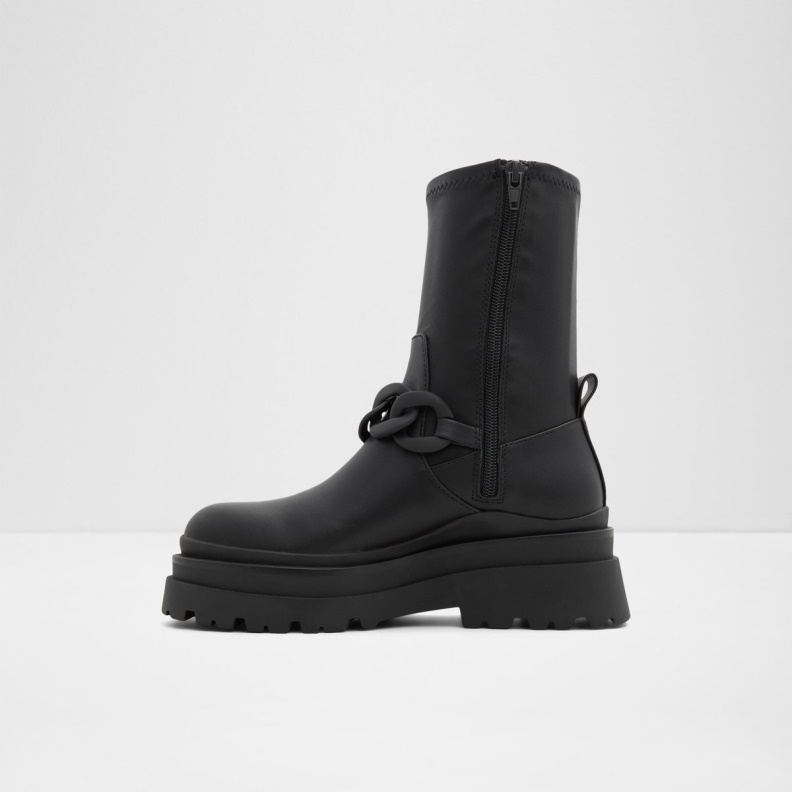 Black Grandiose Sock Boot Lug Sole Aldo Fashion