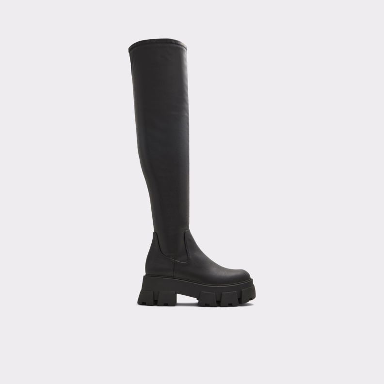 Black New Arrival Grandmode Over-The-Knee Boot Lug Sole Aldo Fashion