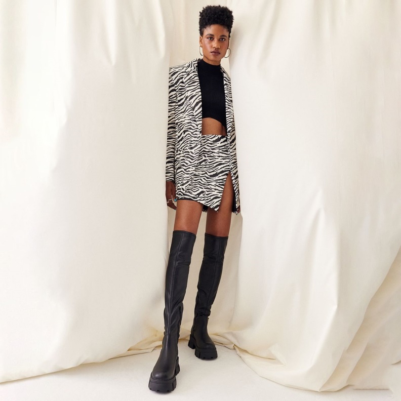 Black New Arrival Grandmode Over-The-Knee Boot Lug Sole Aldo Fashion