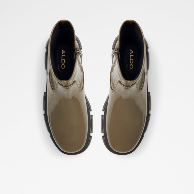 Khaki Grandsole Platform Ankle Boot Lug Sole Aldo Fashion