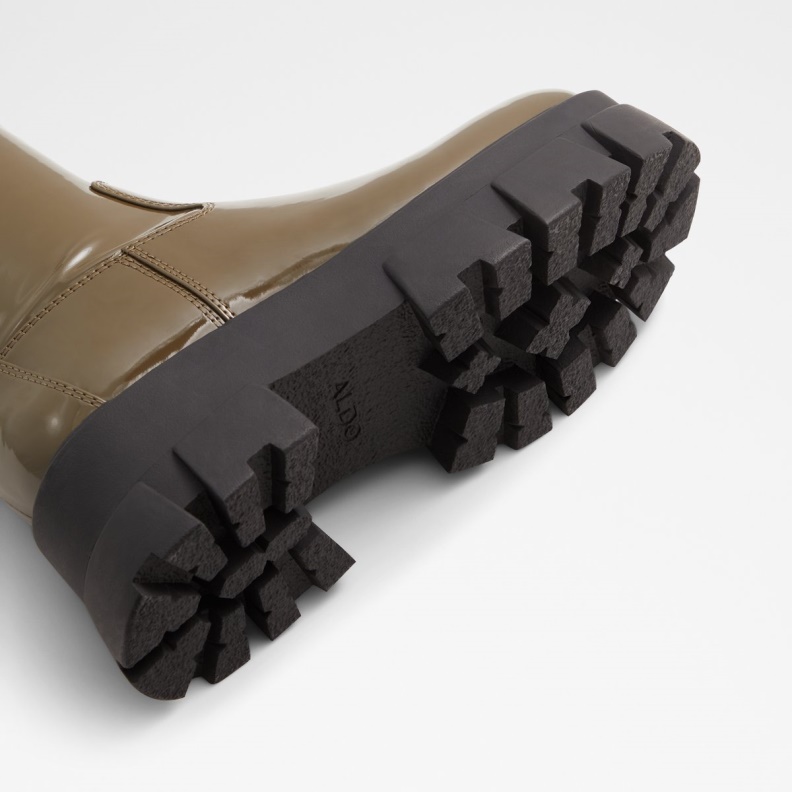 Khaki Grandsole Platform Ankle Boot Lug Sole Aldo Fashion