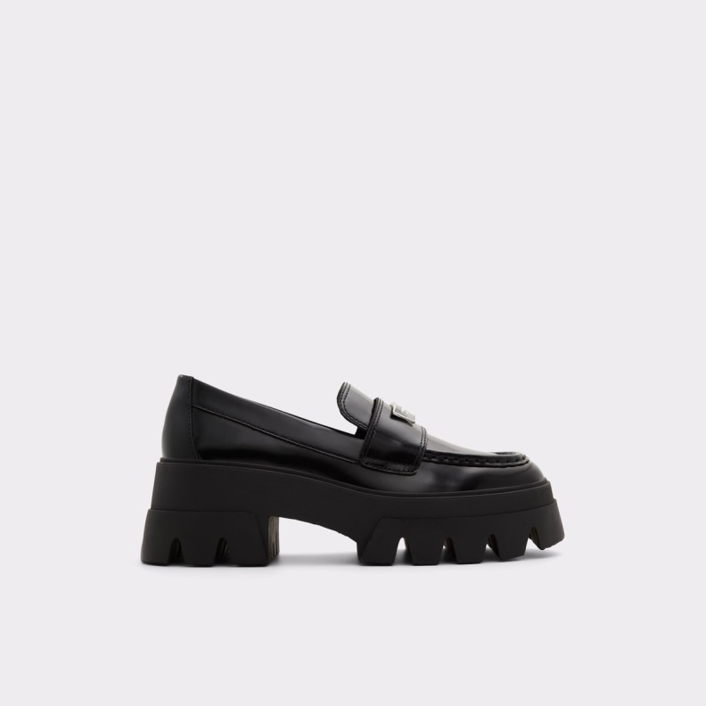 Aldo Fashion Grandwalk Loafer Lug Sole Black