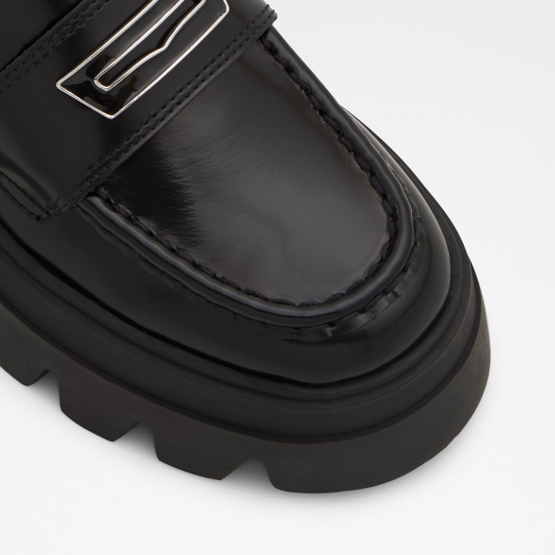 Fashion Aldo Grandwalk Loafer Lug Sole Black