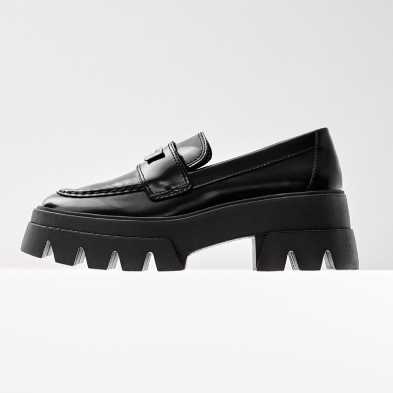 Fashion Aldo Grandwalk Loafer Lug Sole Black