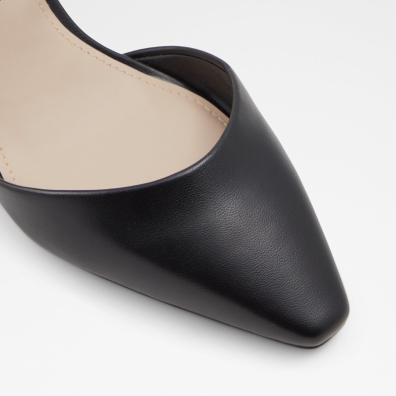 Black Synthetic Smooth New Arrival Grarwen Ankle Strap Heeled Shoe Aldo Fashion