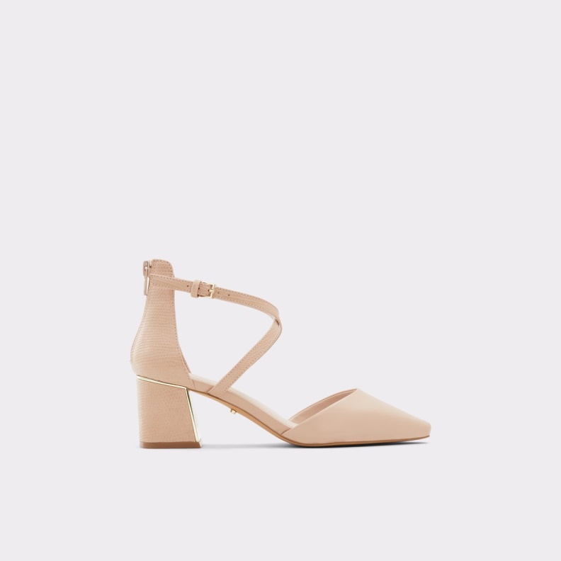 New Arrival Grarwen Ankle Strap Heeled Shoe Fashion Bone Aldo