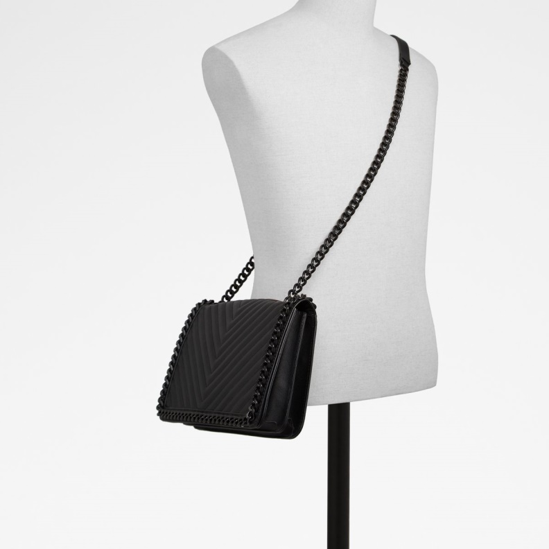 Fashion Black Synthetic Smooth Aldo Greenwald Crossbody Bag