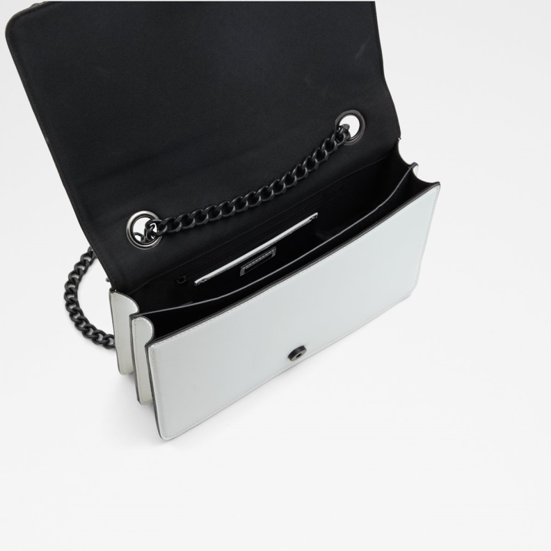 Fashion Aldo Greenwald Crossbody Bag White Synthetic Smooth