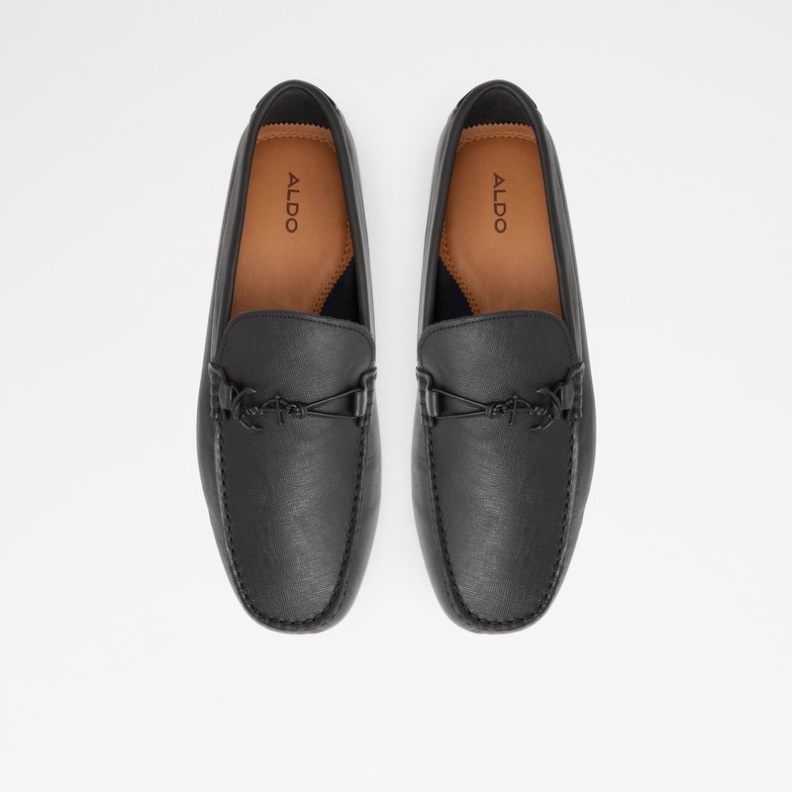 Aldo Fashion Guyaume Schwarzes Leder Geprägt