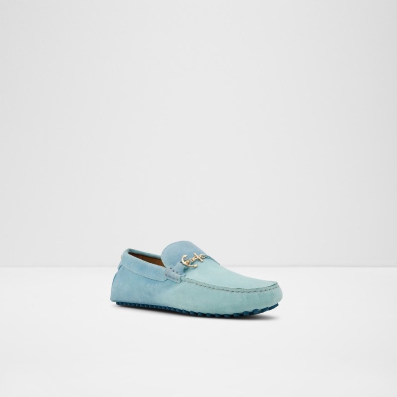 Aldo Guyaume Blaues Leder Wildleder Mode