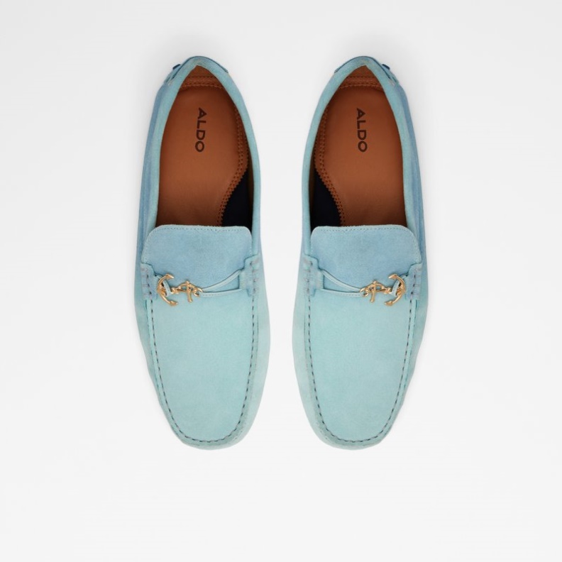 Aldo Guyaume Blaues Leder Wildleder Mode